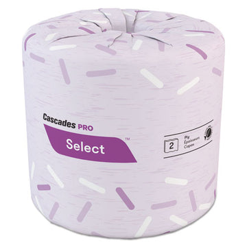 Cascades PRO Select Standard Bathroom Tissue, 2-ply, White, 4.31 X 3.25, 550-roll, 80 Roll-carton freeshipping - TVN Wholesale